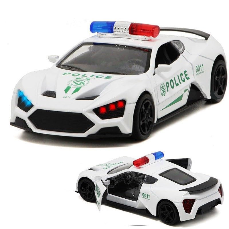 Bestie toys Metal Die cast Police Cars Pull Back Battery Powered with Led Headlights Police Car and Sirens 1:32 Scale - Die Cast Metal Toy Cars Police Car for Kids (B0D7HZZ91Y) Amazon Price History, Amazon Price Tracker