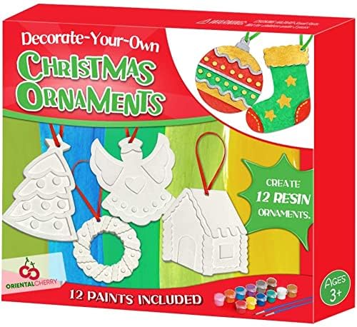 Christmas Crafts for Kids - DIY Christmas Tree Decorations Resin...