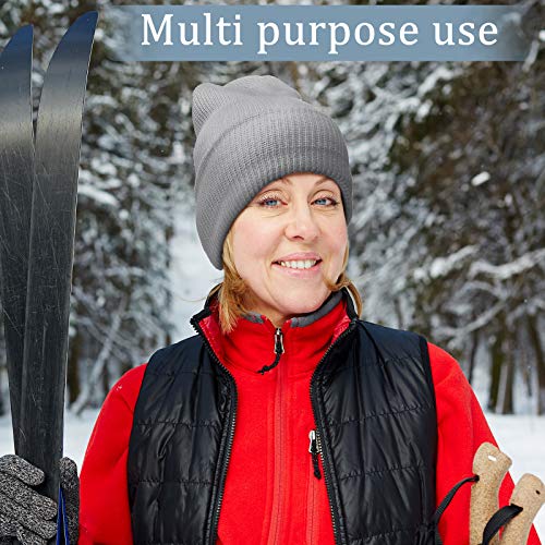 3 Pieces 3 Hole Ski Mask Knitted Full Face Cover Adult Balaclava Knit Ski Face Cover Thermal Knitted Head Wrap For Men Women(Black, Gray, Navy Blue) #TOP2