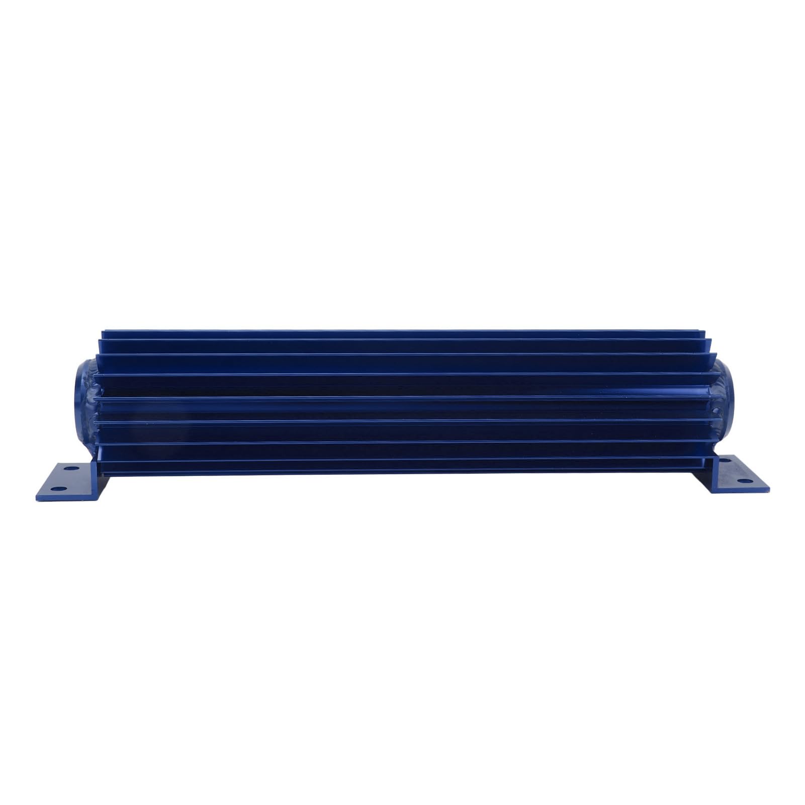 Dissipatore di Calore con Trasmissione a Doppio Passaggio in Alluminio Anodizzato Alettato a Doppio Canale, Universale per Camion per Auto (Blue)