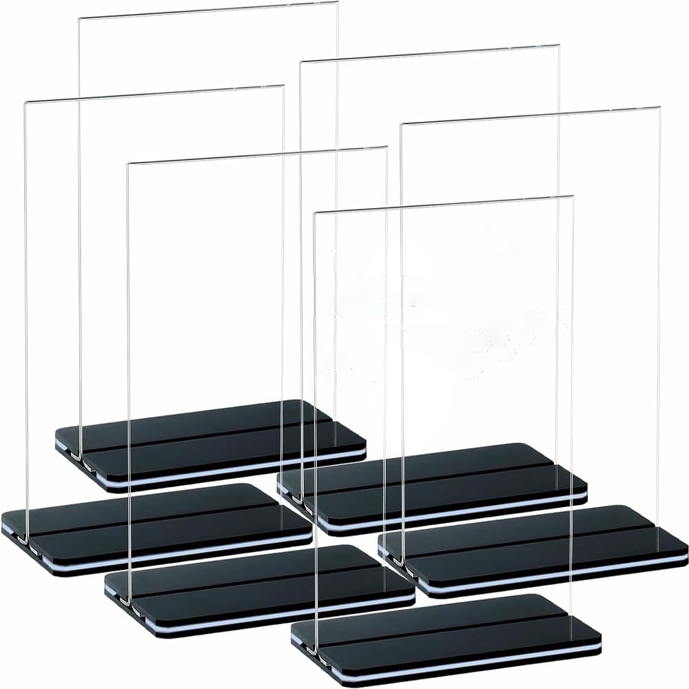 Amazon.co.jp: アクリルスタンド a6 両面用T型 防水性と耐久性