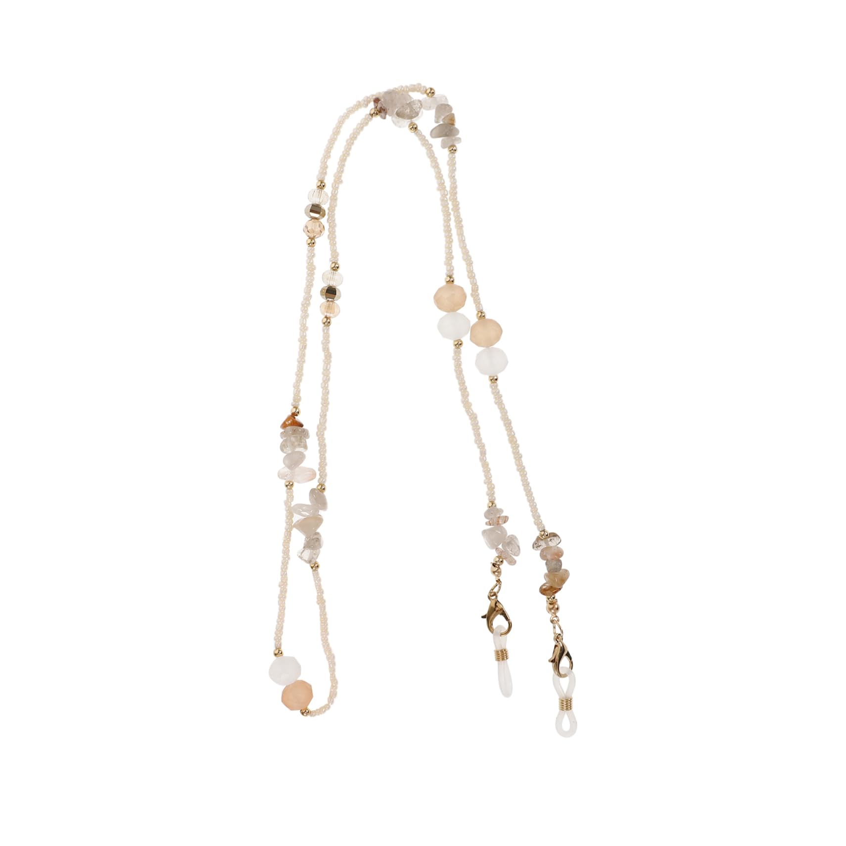 LIFKOME 2Pcs Occhiali Di Cristallo Catena Occhiali Da Sole Catene Per Le Donne Catena Per Occhiali Catena Di Per Gli Occhi Maschera Collana Catena Di Perline