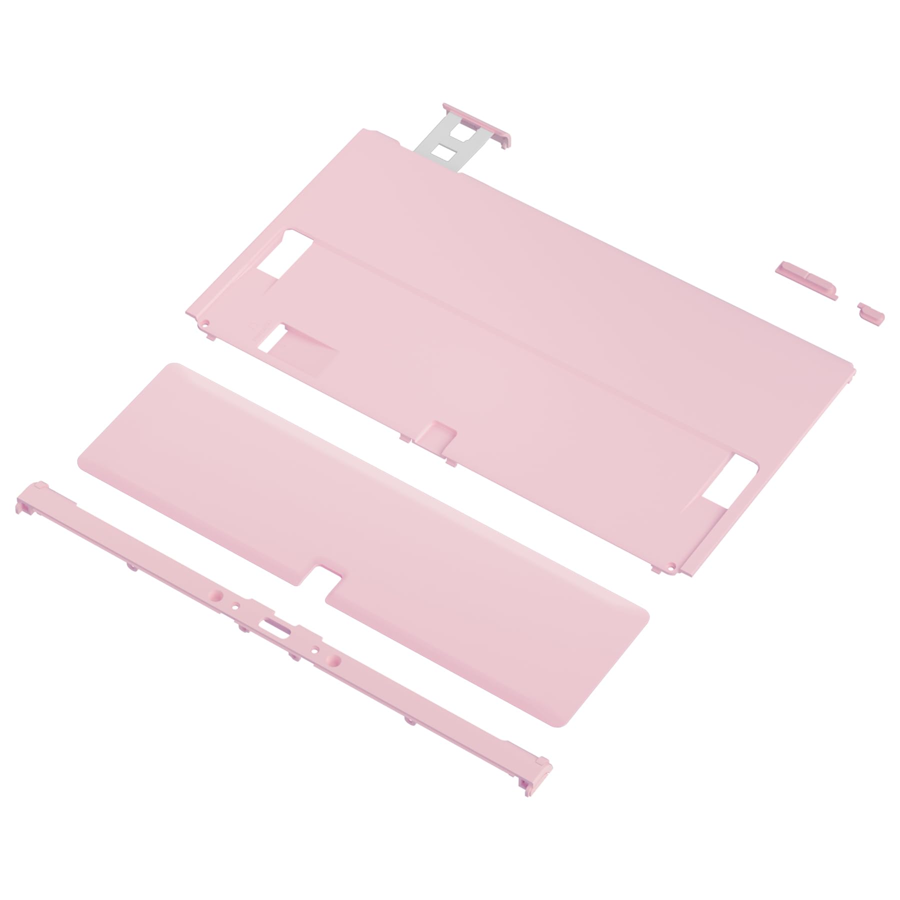 eXtremeRate Coque Arrière de Replacement pour Nintendo Switch OLED Console, Coque Arrière Personnalisé avec Béquille pour Switch OLED, Coque Joycon Non Incluses, Rose Cerise