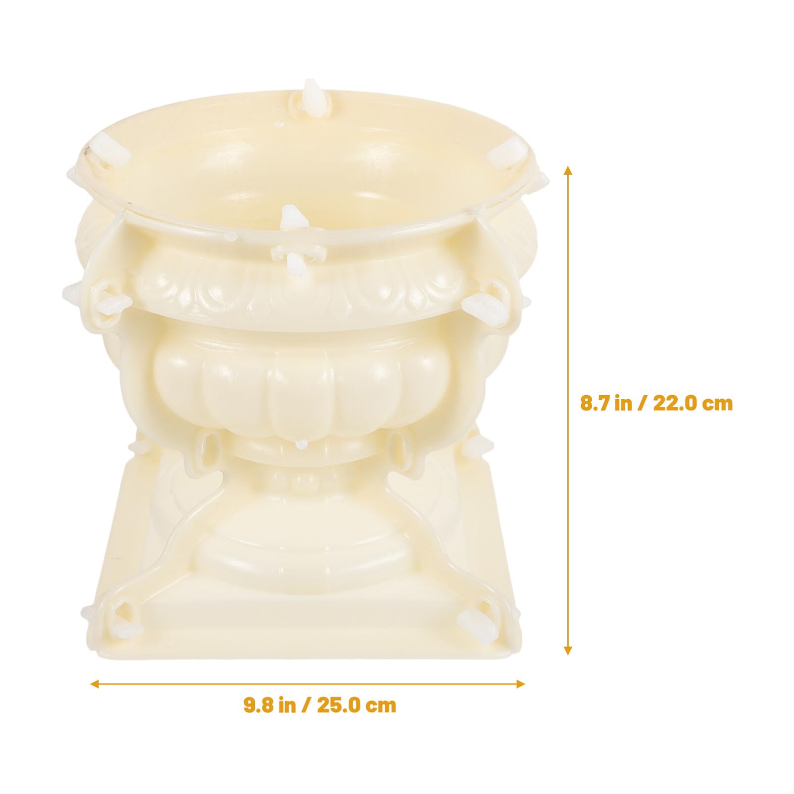 Yardwe Molde Lavable Estilo Maceta Diseño Europeo para de Romana de Columna Plástico Reutilizable Decorativas y para Manualidades DIY y Jardineras