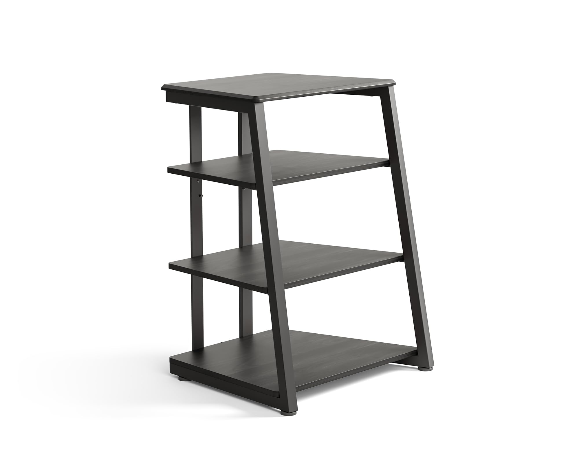 FITUEYES HiFi Shelf AV Shelf 4-level stand di legno con ripiani in legno per giradischi DVD Player Xbox supporto HIFI Rack