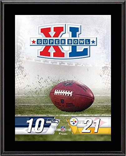 Pittsburgh Steelers vs. Seattle Seahawks Super Bowl XL 10.5" x 13" Sublimated Plaque - NFL Team Plaques and Collages