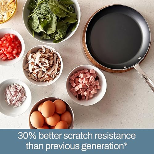 All-Clad D3 9 Inch Stainless Steel Pro Non Stick Frying pan, 3-Ply Stainless Steel Pan, Induction, Oven Broiler Safe 500F, Pancake Egg Pan, Skillet, Professional Cookware, Silver - Image 5