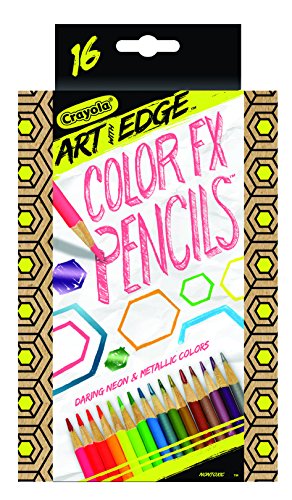 Crayola Colored Pencil Set, Neon and Metallic Colors, Art Supplies, 16 Count