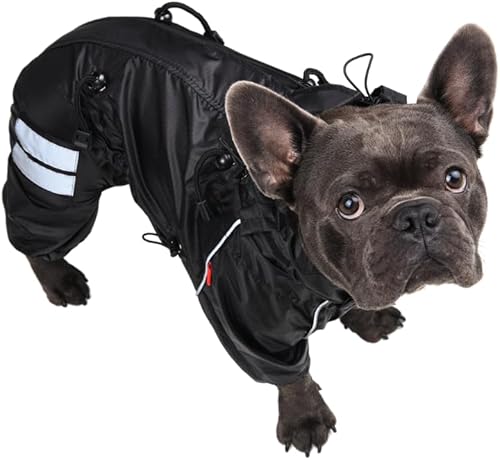 Miniatura 3 de Impermeable para perros bulldogs franceses, chaqueta impermeable de cuerpo completo para bulldogs franceses, Bulldog francés Slicker, Your Stylish