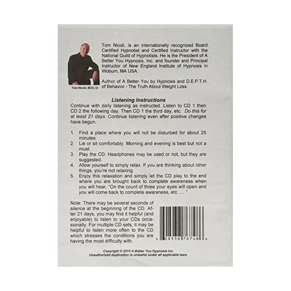 Tom-Nicoli-Weight-Loss-CD-Set-Hypnosis-for-Weight-Loss-Diet-Program-As-Seen-in-Shape-Magazine Tom Nicoli Weight Loss CD Set - Hypnosis for Weight Loss Diet Program As Seen in Shape Magazine