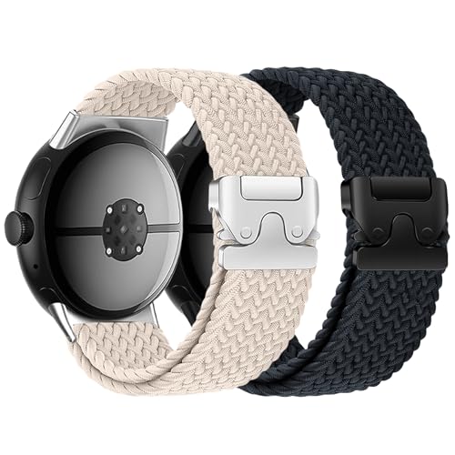 Google Pixel Watch 4/3/2/1 �o���h 2�Z�b�g �҂ݍ��݃p���V���[�g�o�b�N�� �s�N�Z���E�H�b�`�o���h 41mm�Ή� �i�C���� �X�|�[�c�����x���g �O�[�O���E�H�b�`�A�N�Z�T�� �_�炩�ʋC �h�� ���j�Z�b�N�X