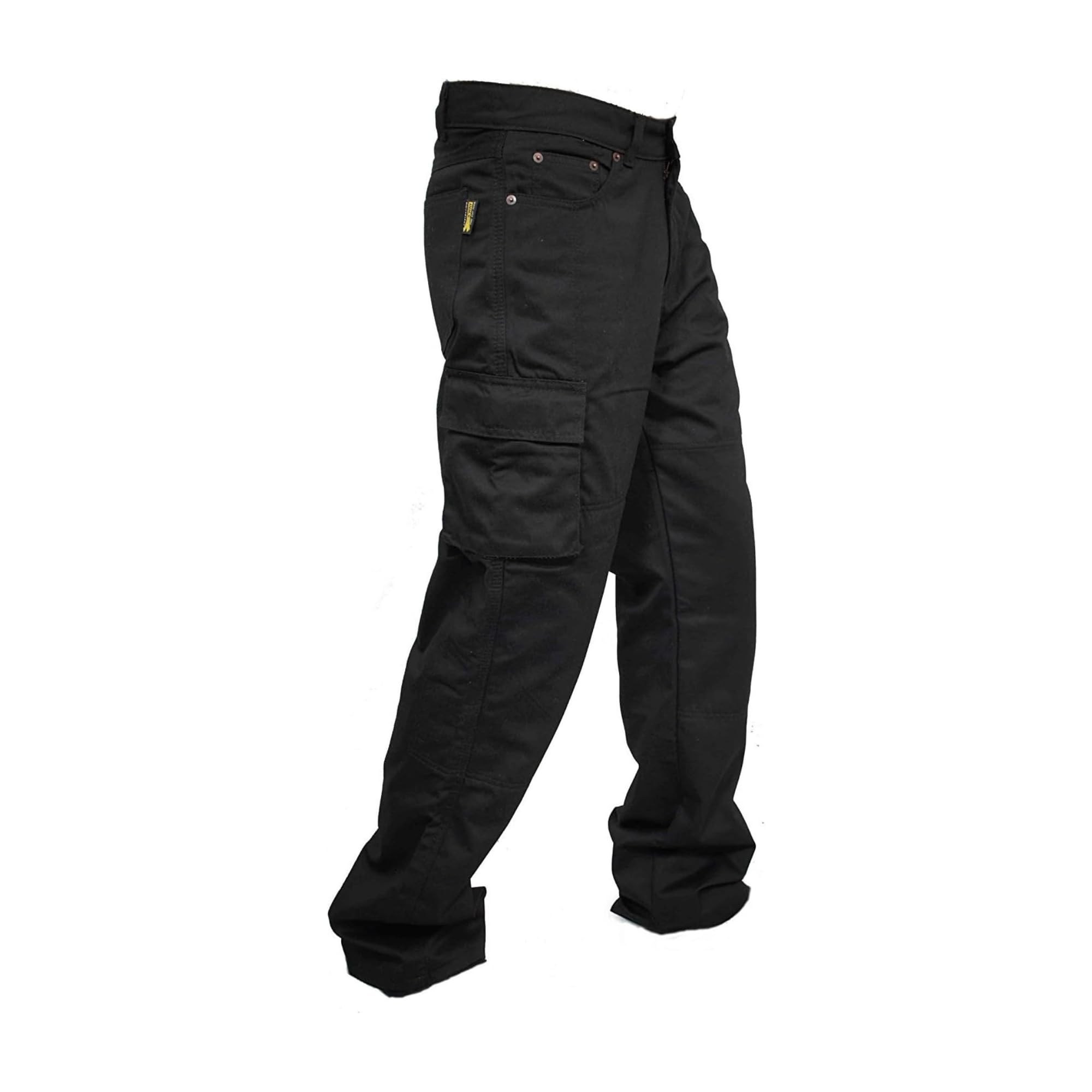 Herren-Motorradjeans mit Aramid-Schutzfutter, Motorrad-Cargohose mit herausnehmbaren Protektoren, Bikerhose für Herren