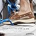 Sebago Clovehitch II FGL Waxed Boat Shoes - Leather Moccasins for Men with Breathable Mesh Panels, Anatomical EVA Midsoles, and Slip-Resistant Outsoles, Cinnamon - 10 Regular (R)