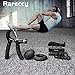 Hand Grip Strengthener Workout Kit 5 Pack, Rareccy Hand Grip Exerciser Set, Including Adjustable Resistance Hand Gripper, Finger Exerciser, Finger Stretcher, Stress Relief Grip Ball, Grip Ring (Black)