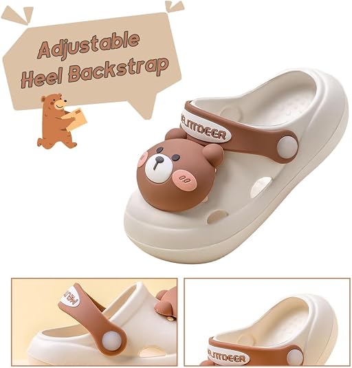 Sabots Enfants Antidérapants En PVC - Pantoufles Jardin Plage Piscine, Sandales Légères Avec Sangle Réglable Et Motifs Mignons