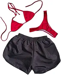 Biquini Conjunto Trikini 3 Peças Short Praia Moda Tendência