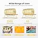 VIVOHOME 11 Inch x 8 Inch Brass Plated Raffle Drum Lottery Spinning Drawing with Wooden Turning Handle Holds 2500 Tickets