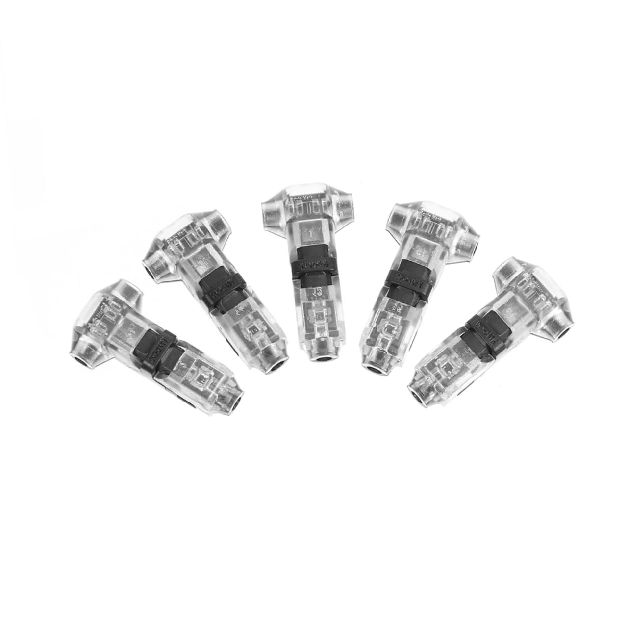 VILLFUL 5pcs Stripping- Wiring Terminal Wire Terminal Wire Connector Cable Connector 1 Pin Wire Splicer Wiring Connector Terminal Connectors Quick Disconnect Assortment Kit Nylon