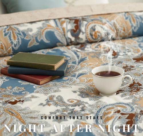 Image of BSB HOME Ultrasonic 280tc All Season Supersoft King Size bedcover /Rajaai Quilted Bedspread Ac Blanket /Comforter for Double Bed Durable and Lightweight 220 x 230 Cm, Abstract Teal & White