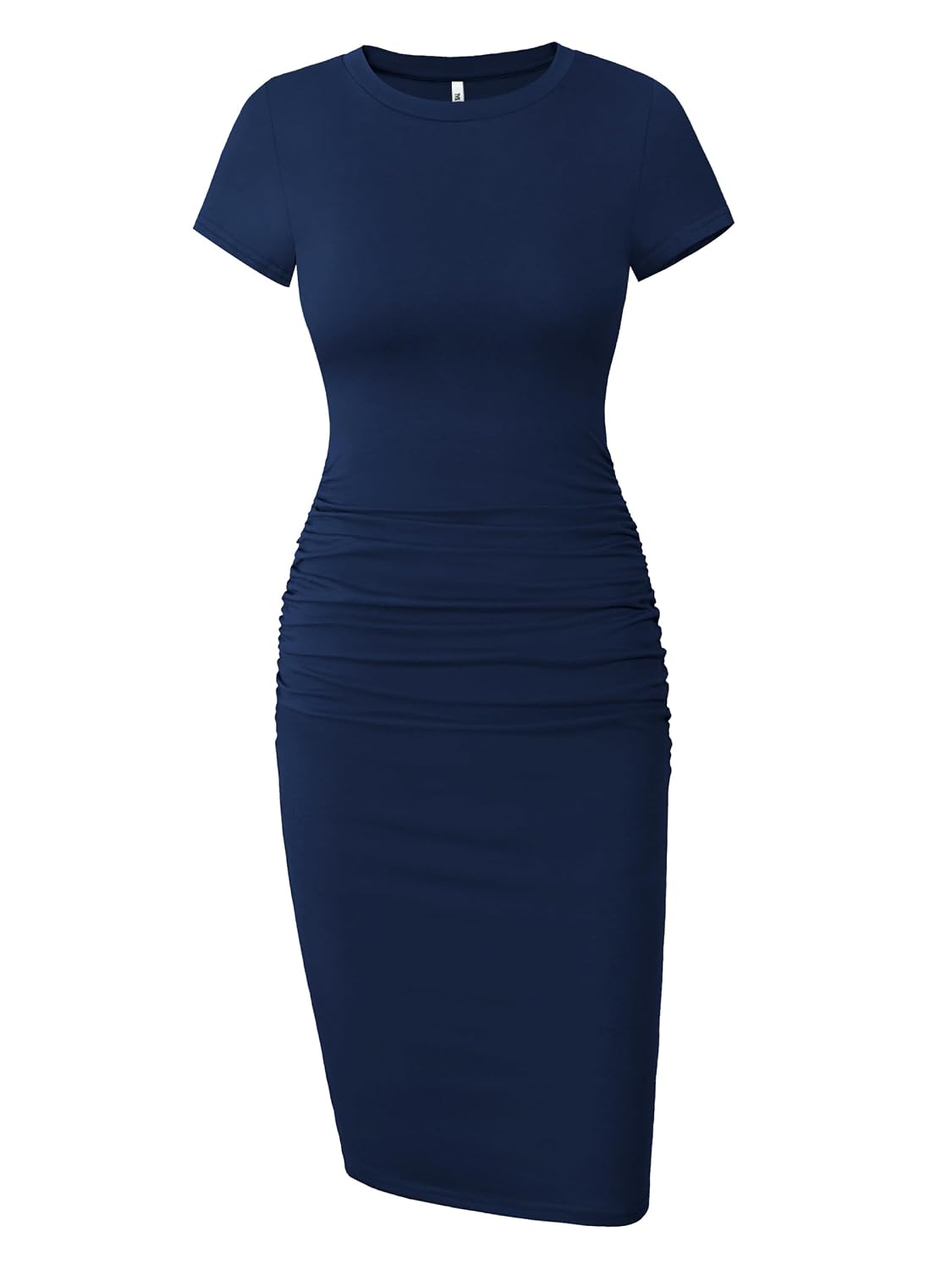Missufe Women's Long Sleeve Ruched Casual Sundress Midi Bodycon Sheath Dress - Review, Price and Buying Guide