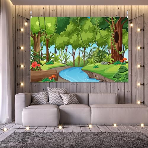 Fondo Fotográfico Jungla Río 6x9ft HunnmingRe miniatura 4
