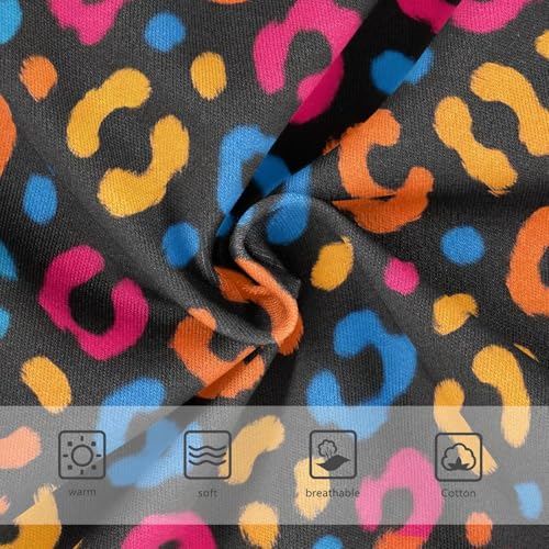 Fun Print Girls Underwear Toddler 2t Cotton Panties Little Girl Art Leopard Animal Spots Black Briefs Kids Undies3