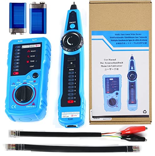 Image of Techtest 3 in 1 Optical Power Meter Optical Fiber Visual Fault Locator 10mw Laser Light Electrical Testing Network Lan Tester with Wire Tracker Lan Cable Tester Rj45