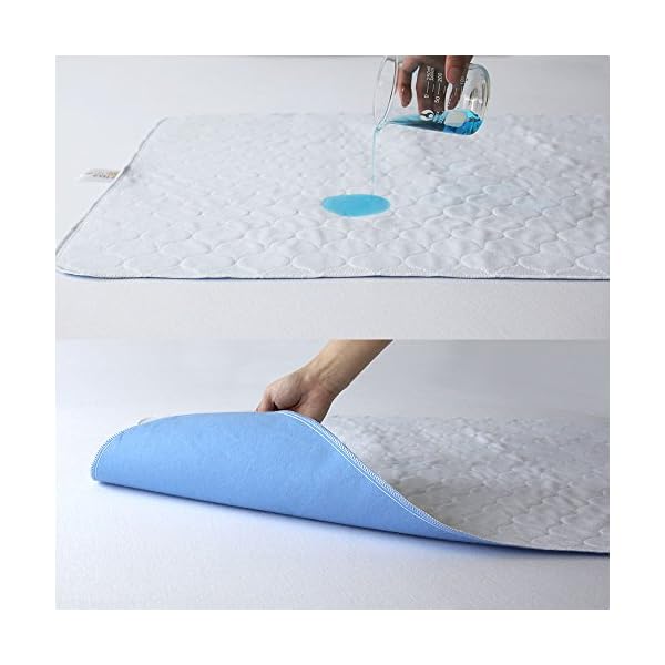Bedecor wasserdichte Waschbare saugfähige Inkontinenz Unterlage 70 x 90 cm, wasserdichte Inkontinenz Matratzenauflage… – Bild 3