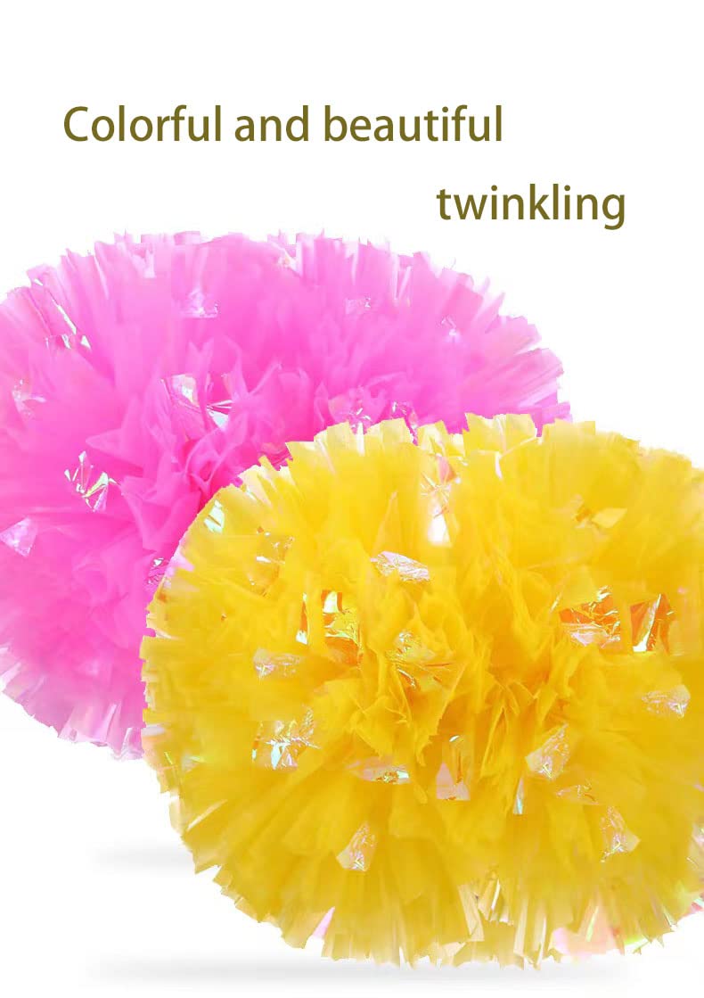 Cheerleading Pom Poms For Kids – Shiny Metallic Cheerleader Pom - View #11