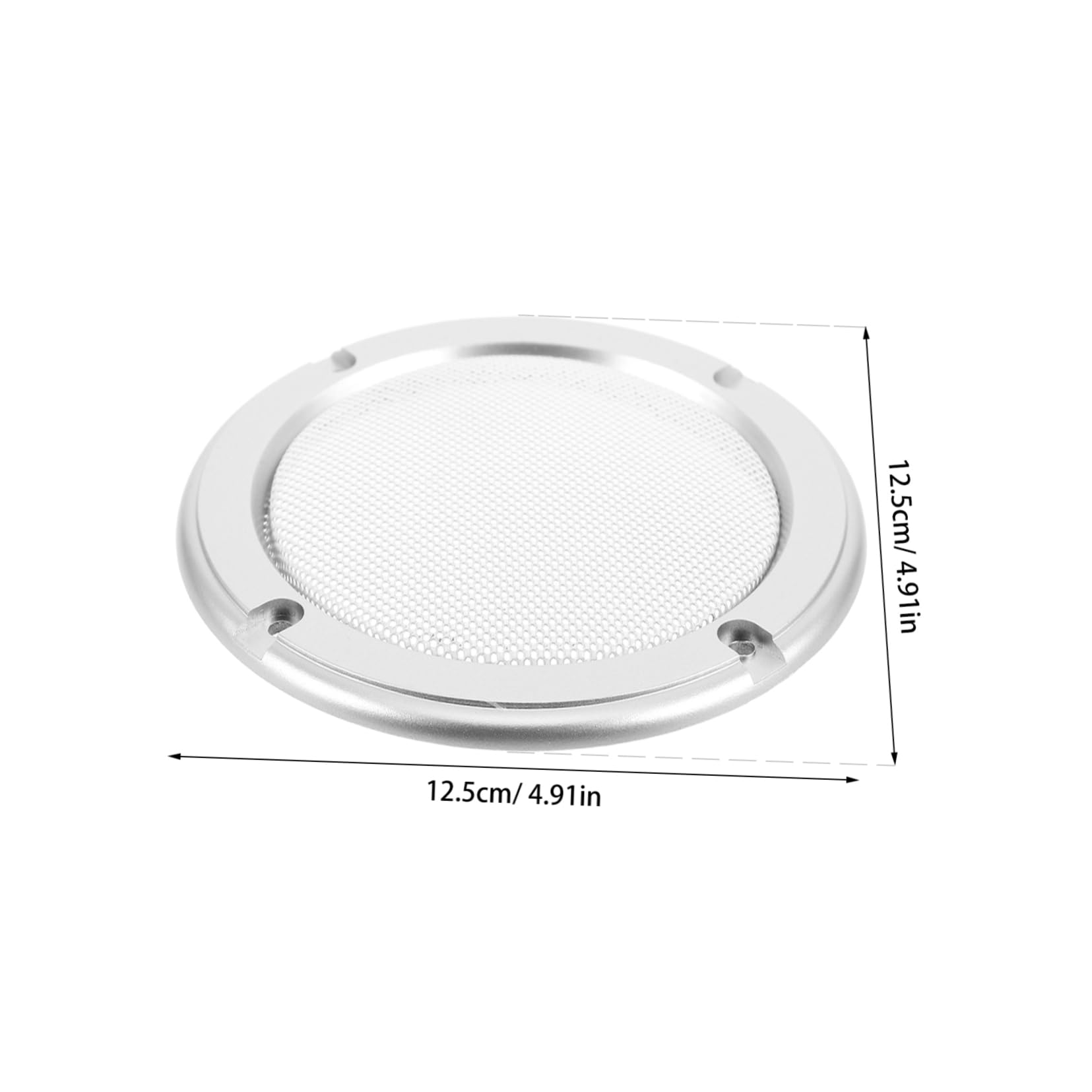Abaodam 2pcs Speaker Grill Covers Durable Metal Mesh Protectors for Home Car Audio Stylish Ring with Mesh Design Easy Installation Reliable Protection