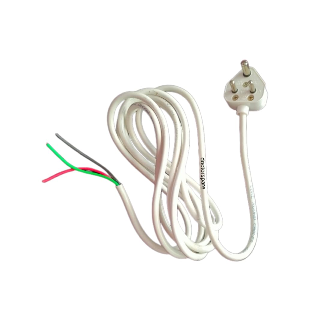 Electric Cable Cord, Cable Wire for Washing Machine, Fridge & Appliances (Copper / 5Amp Plug / 3 yard Size)-picture-24
