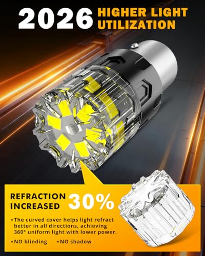 Image of Auxbeam 2026 B2 Series 1157 LED Bulbs White Backup Reverse Light