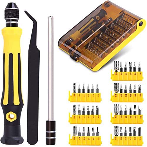 Schraubendreher Set, 45 in 1 Feinmechaniker Schraubendreher Satz mit 42 Bits Präzision Torx Schraubendreher Bit Set Screwdriver Kit Set für Handy