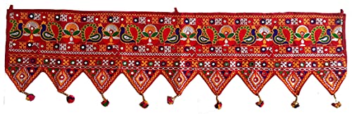 Traditional Design Glass Embroidered Work Cloth Home Door Decorat...