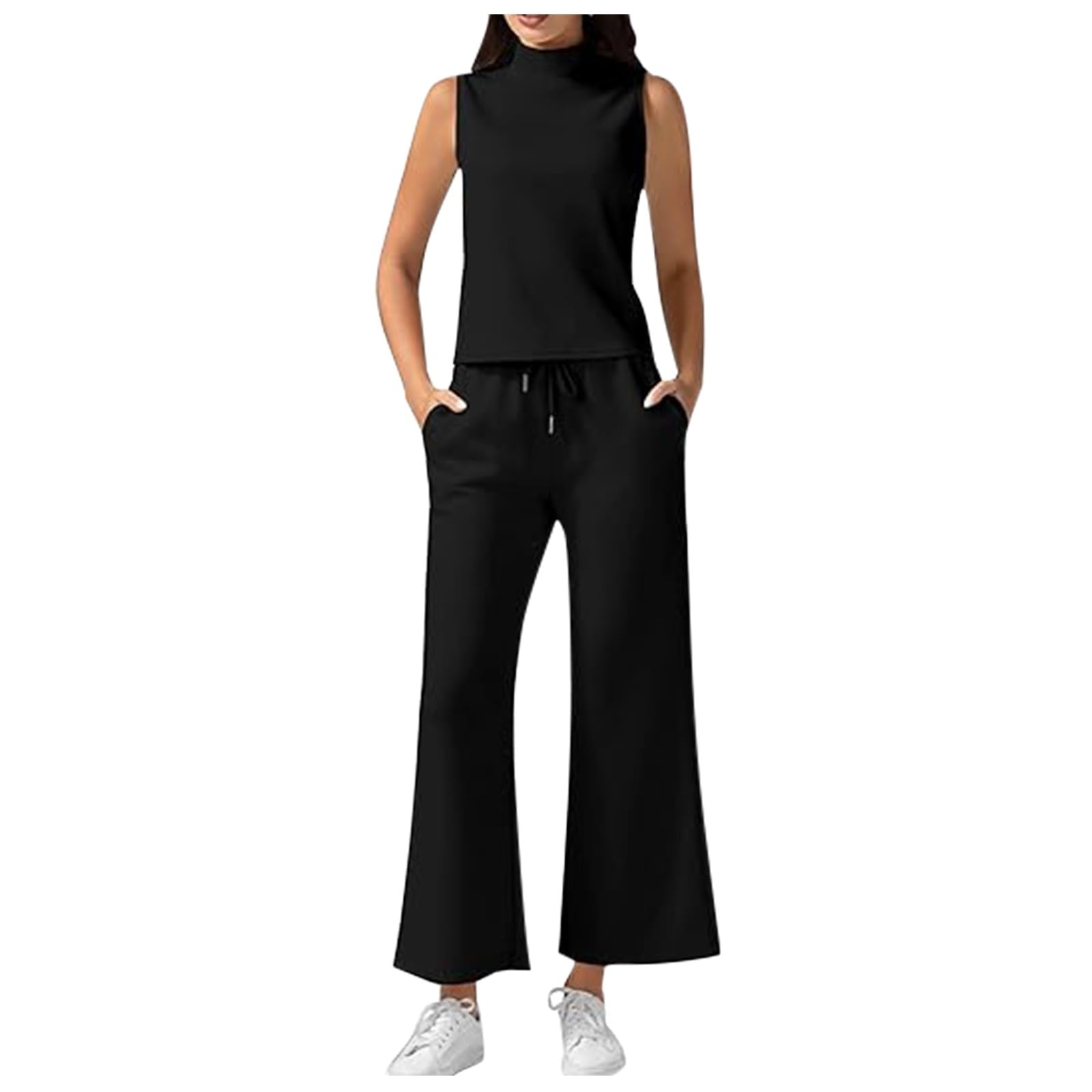 Ensemble de sport pour femme - Grandes tailles - Baggy - Survêtement d'été long élégant - 2 pièces - Survêtement surdimensionné - Loisirs - Sportif - Tenue de loisirs - Sexy - 2 pièces