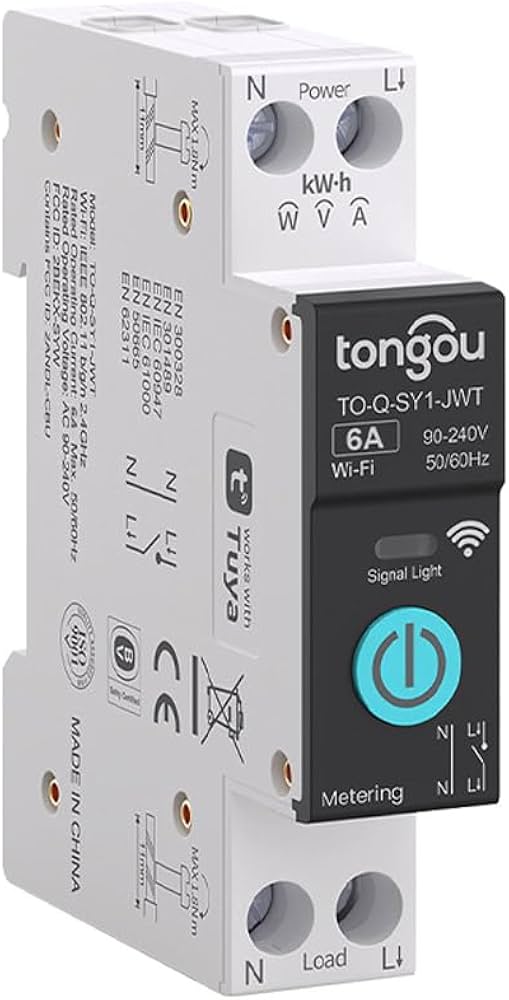 Amazon.com: TONGOU DIY 1P+N Smart Wi-Fi Switch, Work with Alexa Amazon.com: TONGOU DIY 1P+N Smart Wi-Fi Switch, Work with Alexa