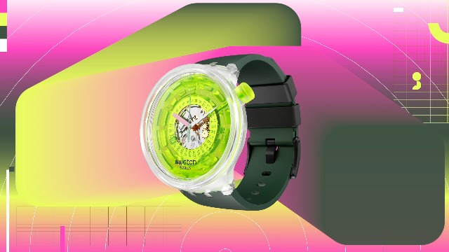 Amazon.co.jp: [スウォッチ] 腕時計 SWATCH BLINDED BY NEON