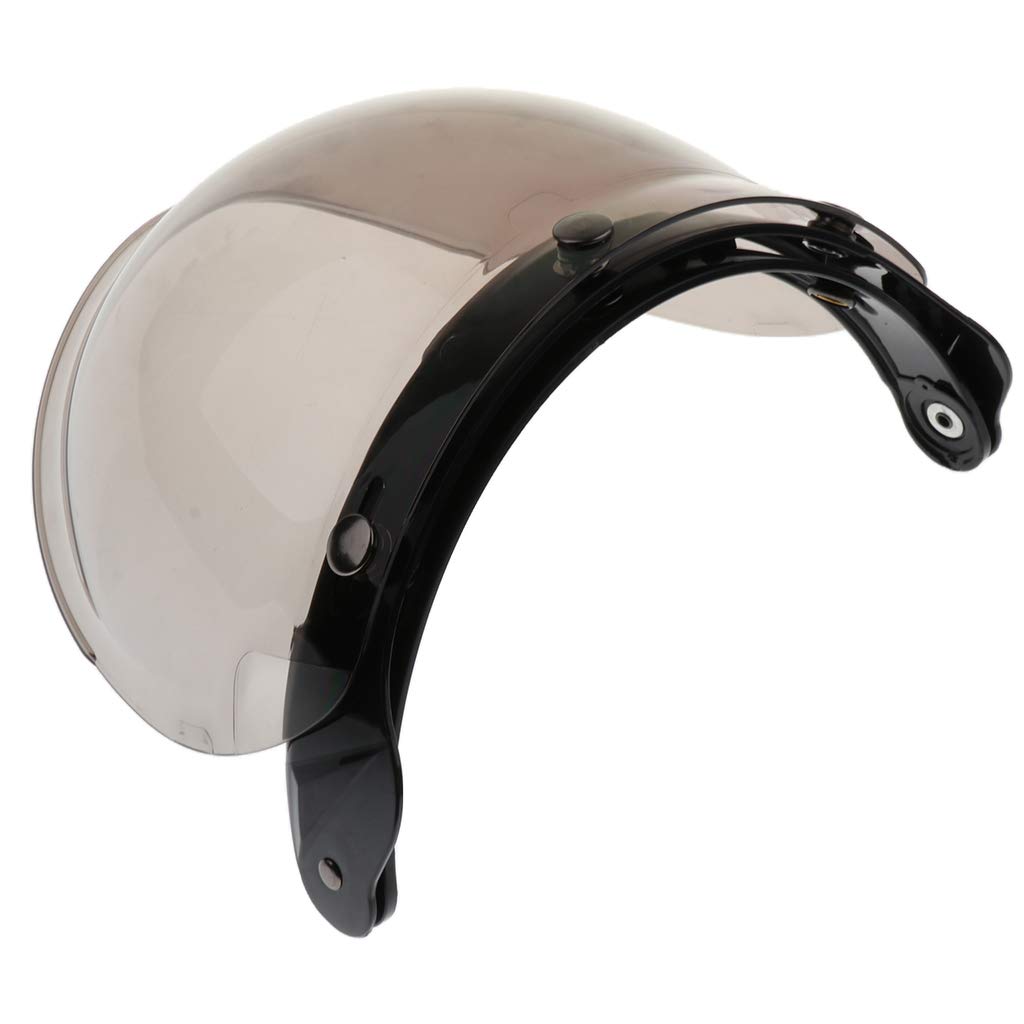 Visiera Casco Motocicletta Stile Bolla Bubble 3 Snap Bottoni Paravento per Bonanza Biltwell - 4