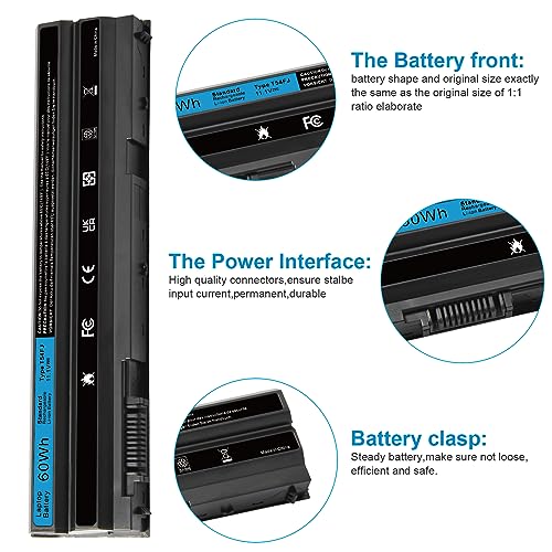 Image of T54FJ M5Y0X 8858X Laptop Battery for Dell Latitude E6420 E6520 E6530 E5420 E5520 E5430 E5530 Inspiron 17r-7720 17r-se-7720 17r-5720 15r-5520 15r-7520 P /N: T54F3 P8TC7 P9TJ0 R48V X57F1 M421R M521R