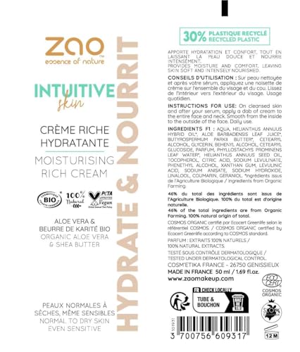 Zao Organic Intense Moisturising Mask 50ml, 50 ml (Pack of 1) - Image 2