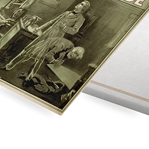 Tableau cinéma Dr Jekyll : gravure transformation rétro haute qualité