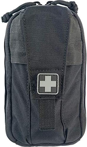 ROO M-FAK Compact First Aid Kit w/Easy Access CAT Tourniquet (Black w/Hemostatic)