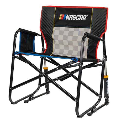 Silla de Camping Mecedora GCI Outdoor NASCAR Freestyle XL Rocker Negra miniatura 6