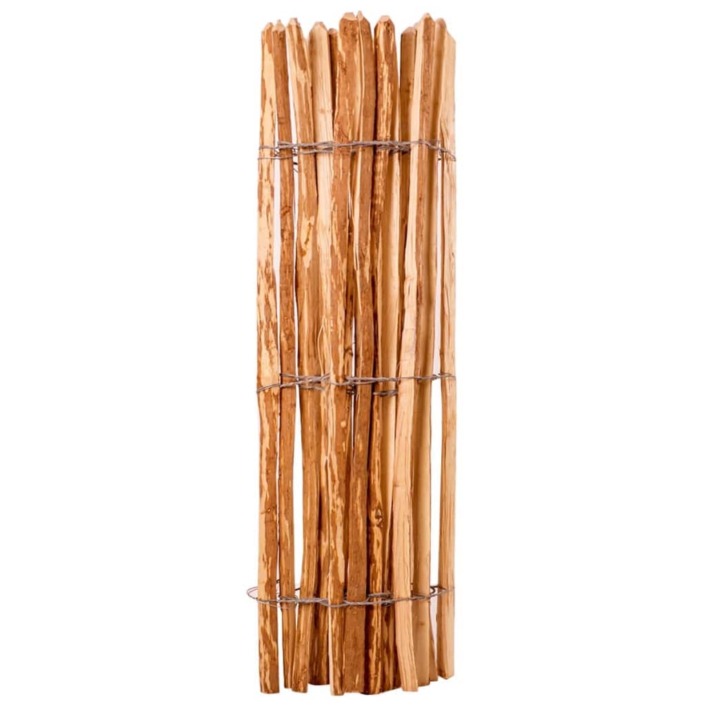 Valla de Jardin de Madera de avellano 120x250 cm, Bricolaje Vallas de jardín Paneles de Vallas, Marrón, 13.2kg