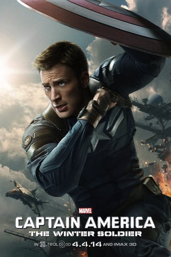 Captain America: The Winter Soldier (2014) : Movie Poster (Thick Poster) Original Size 24x36 Inch - Chris Evans, Frank Grillo, Sebastian Stan