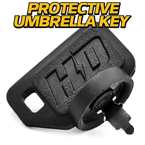 Hd Switch Replaces Sears Craftsman, Poulan 532140301, 140301 Starter Ignition Switch W/Soft-Grip Umbrella Key Upgrade - 3 Keys & Free Carabiner #TOP3