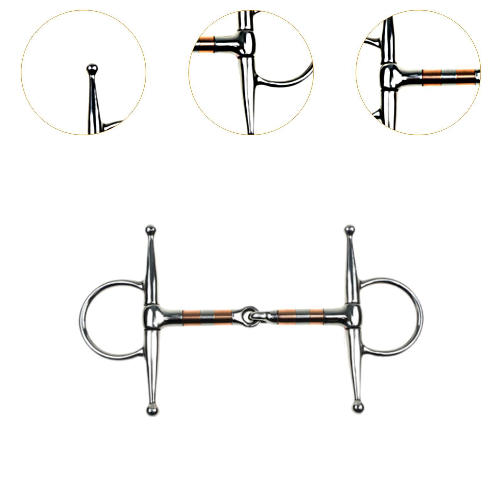 Milageto Filetto per Cavallo Filetto a Bocca per Cavallo Filetto a Forma di H Filetto per Cavallo Filetto per Monta Filetto Robusto Morso per