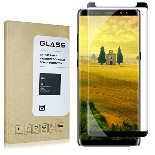 XtreMates Samsung Galaxy Note 8 Screen Protector - [3D Curved Edge][Case Friendly Update Version][State Of The Art] Anti-Scratch Bubble-Free Tempered Glass Film for Galaxy Note8
