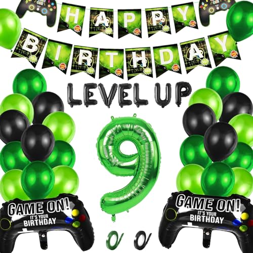 【Facile da usare】Questi palloncini per videogiochi hanno un foro sul fondo, possono essere facilmente gonfiati con elio o aria. Forniamo nastri , in modo da poter legare facilmente i palloncini e appenderli dove vuoi. Ideale per decorare pareti, finestre, stanze e tavoli per feste
