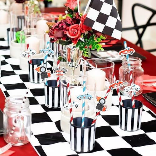 Decoraciones de Fiesta Temática de Autos de Carrera 50 Piezas miniatura 5